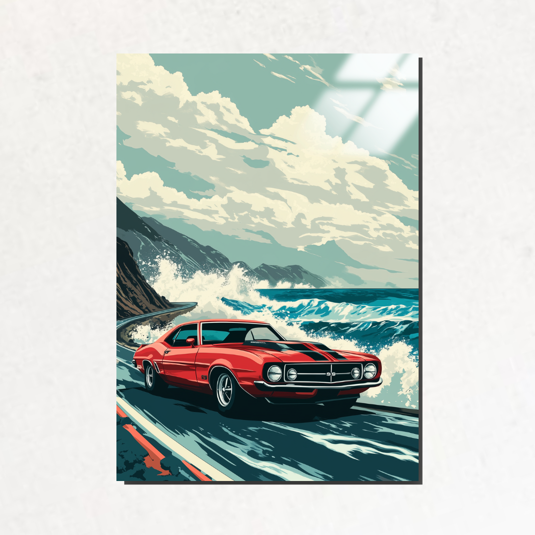 Coastal Fury - Metal Poster & Tablo