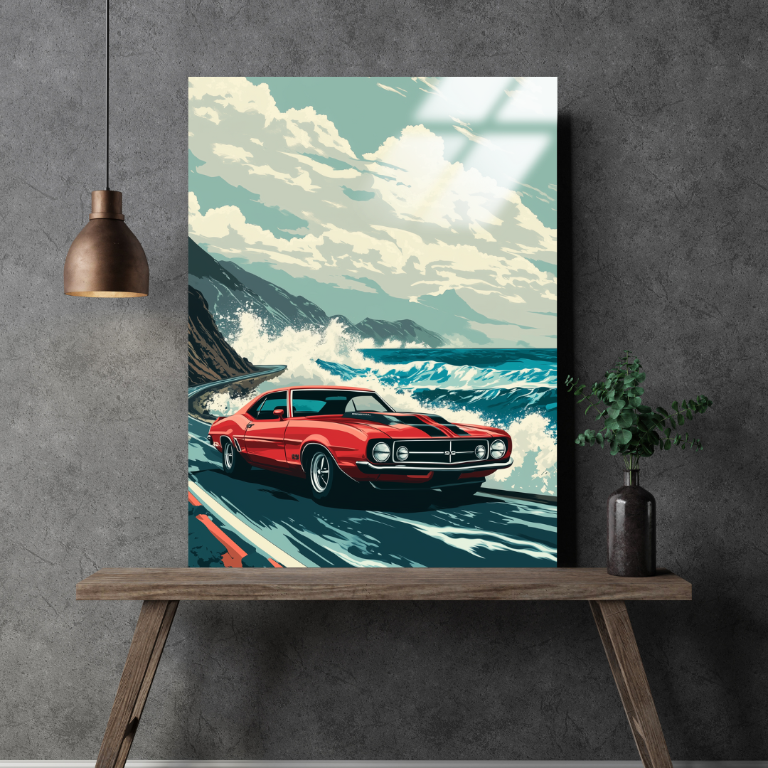 Coastal Fury - Metal Poster & Tablo