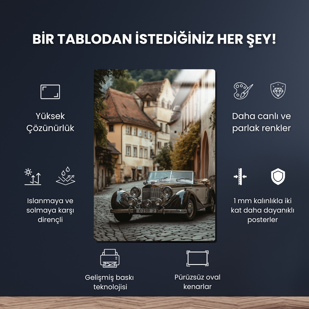Cobblestone Royale - Metal Poster & Tablo