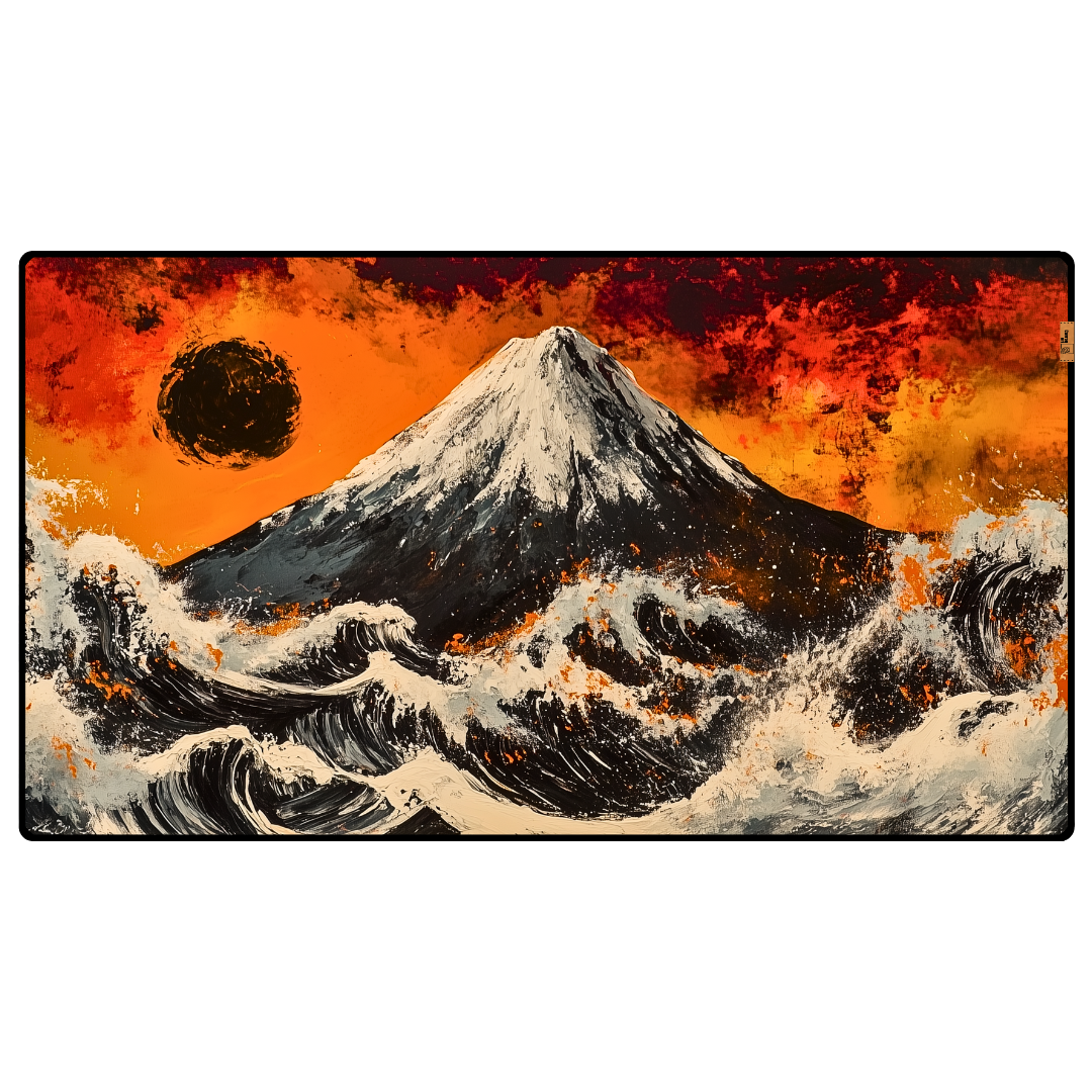 Dağ ve Dalgalar - Mouse Pad & Masa Matı