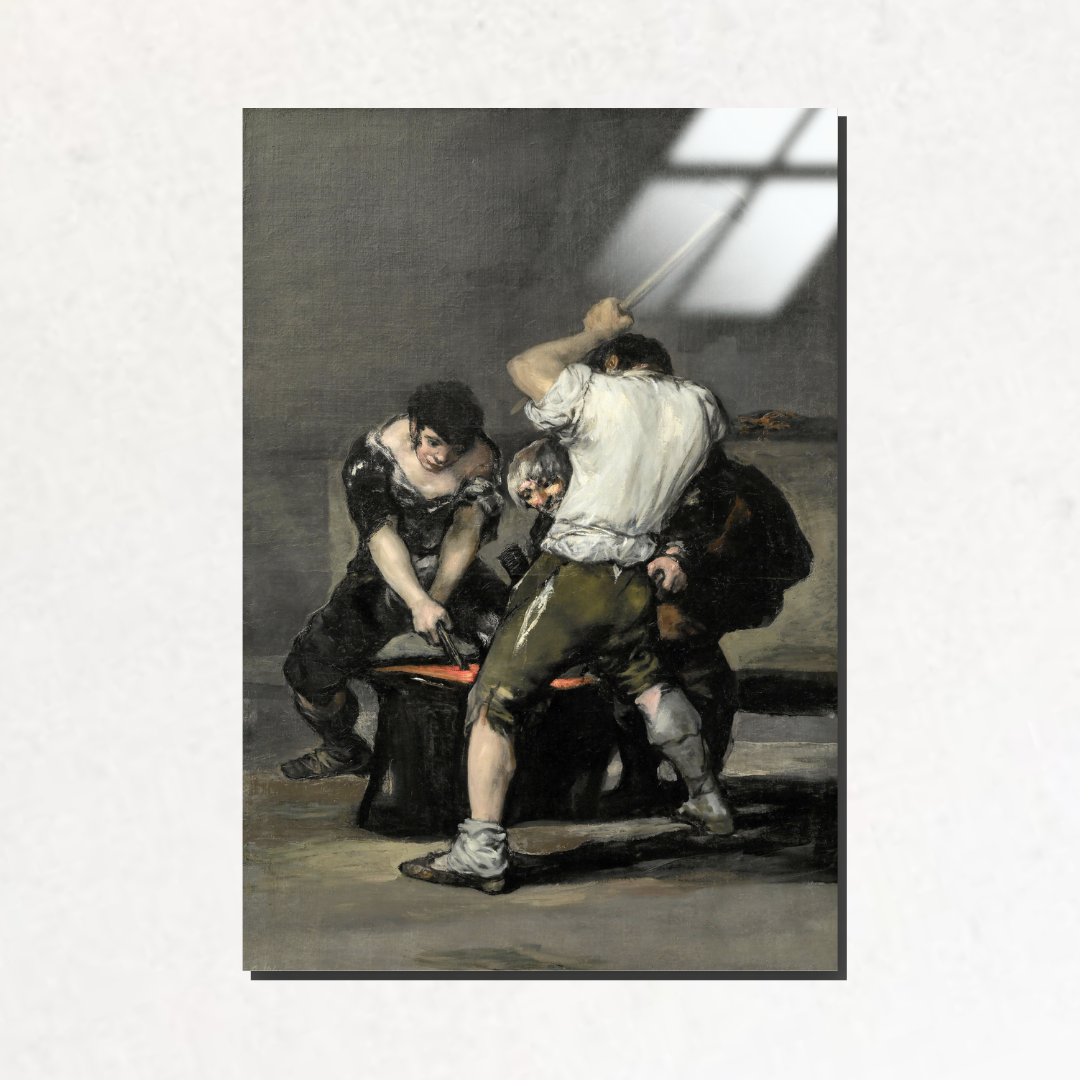 Demir Dövme (The Forge) - Francisco Goya - Metal Poster & Tablo