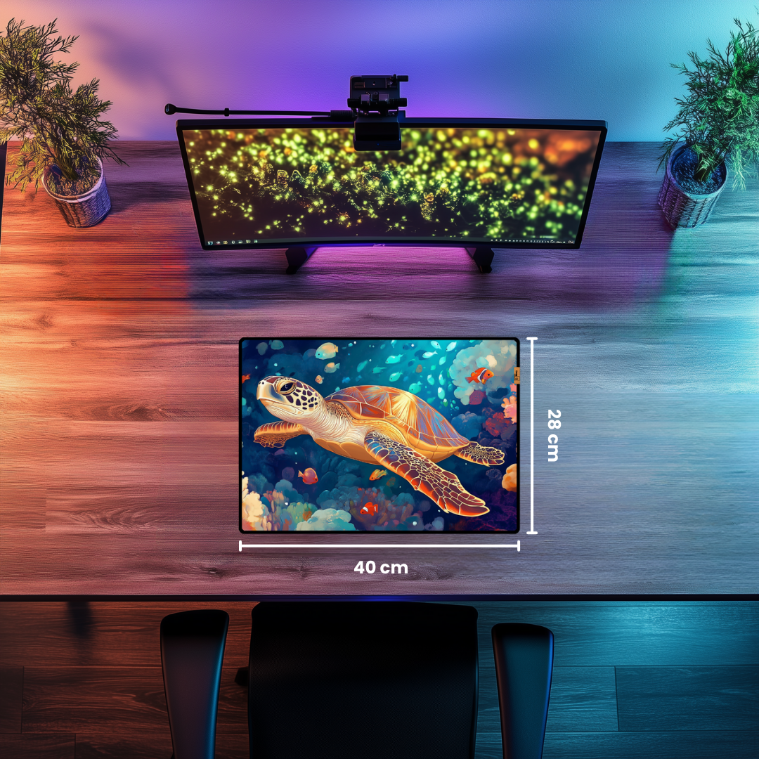 Deniz Kaplumbağası - Mouse Pad & Masa Matı
