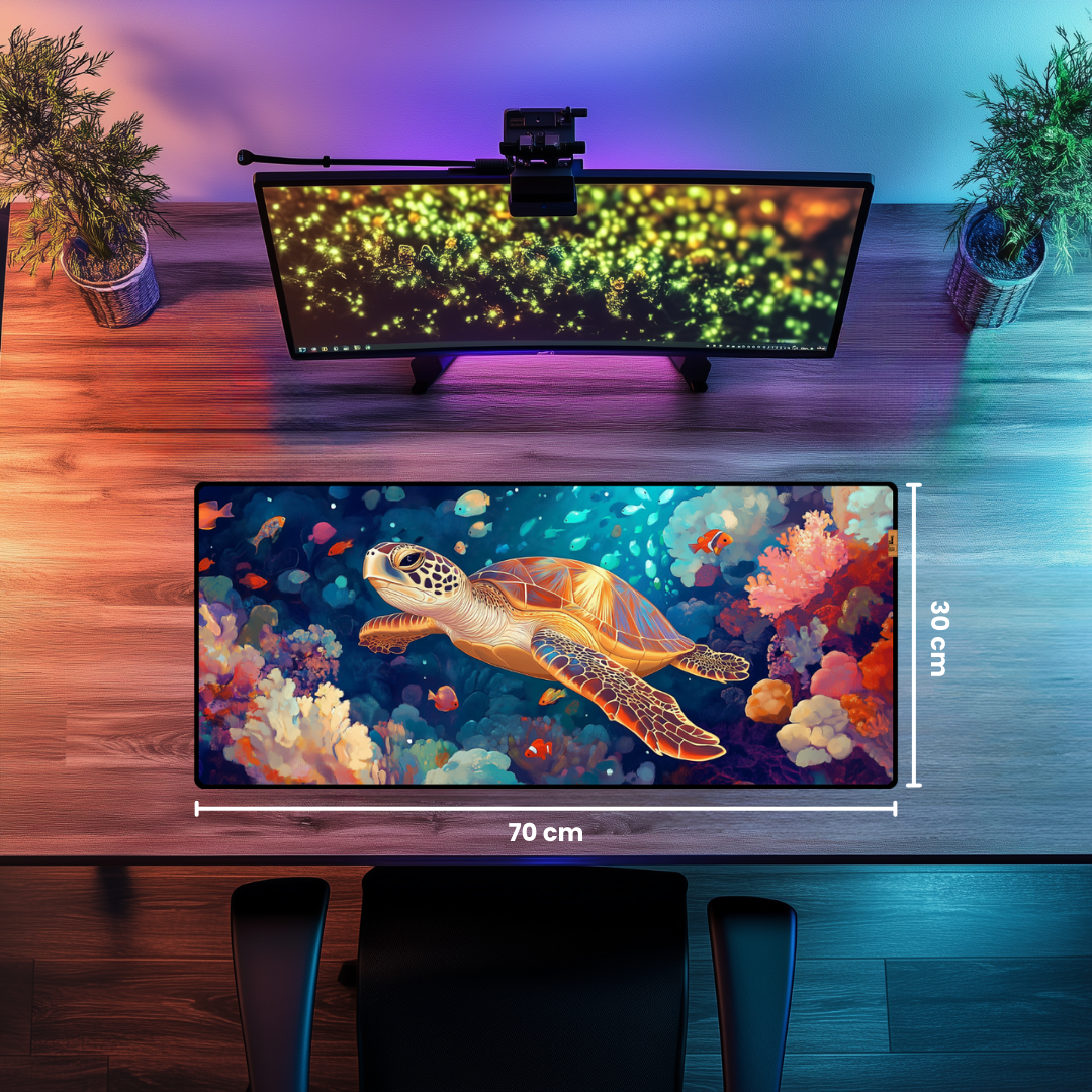 Deniz Kaplumbağası - Mouse Pad & Masa Matı