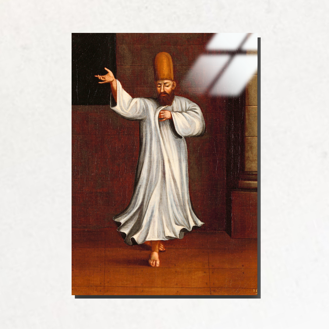 Derviş (Dervish) - Jean-Baptiste Vanmour - Metal Poster & Tablo