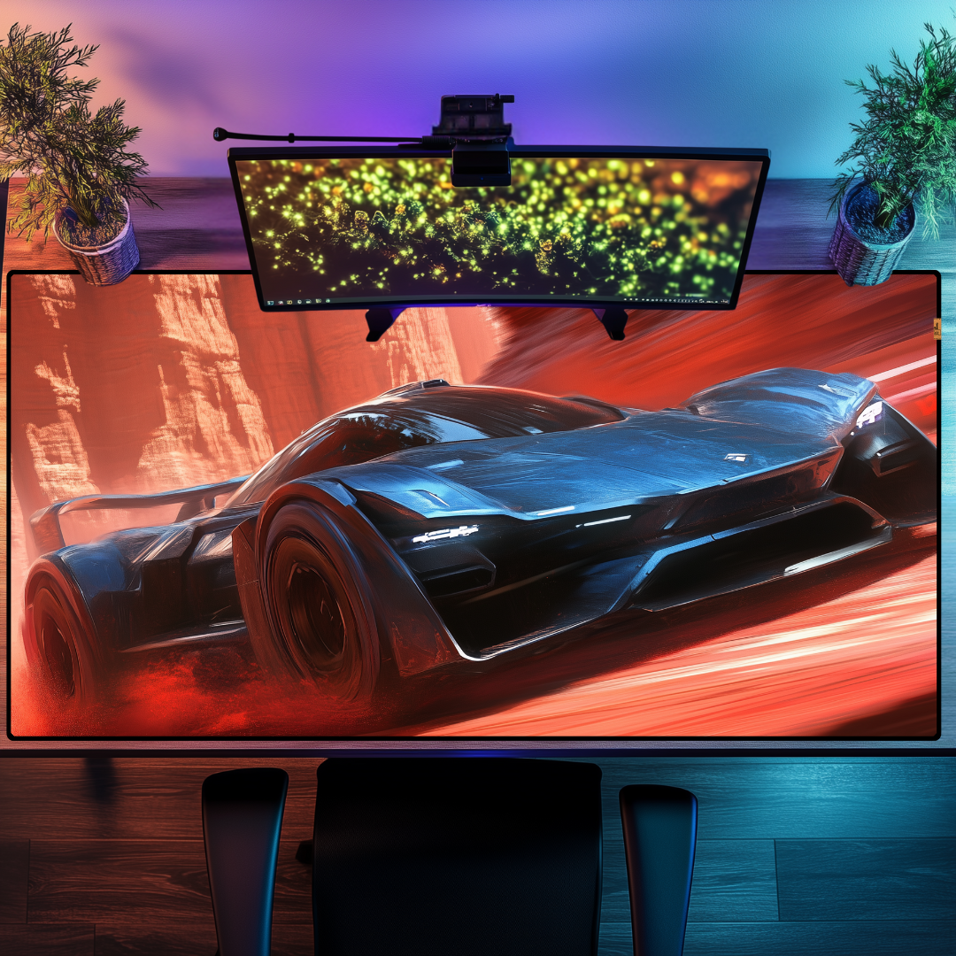 Desert Sports Car - Mouse Pad & Masa Matı
