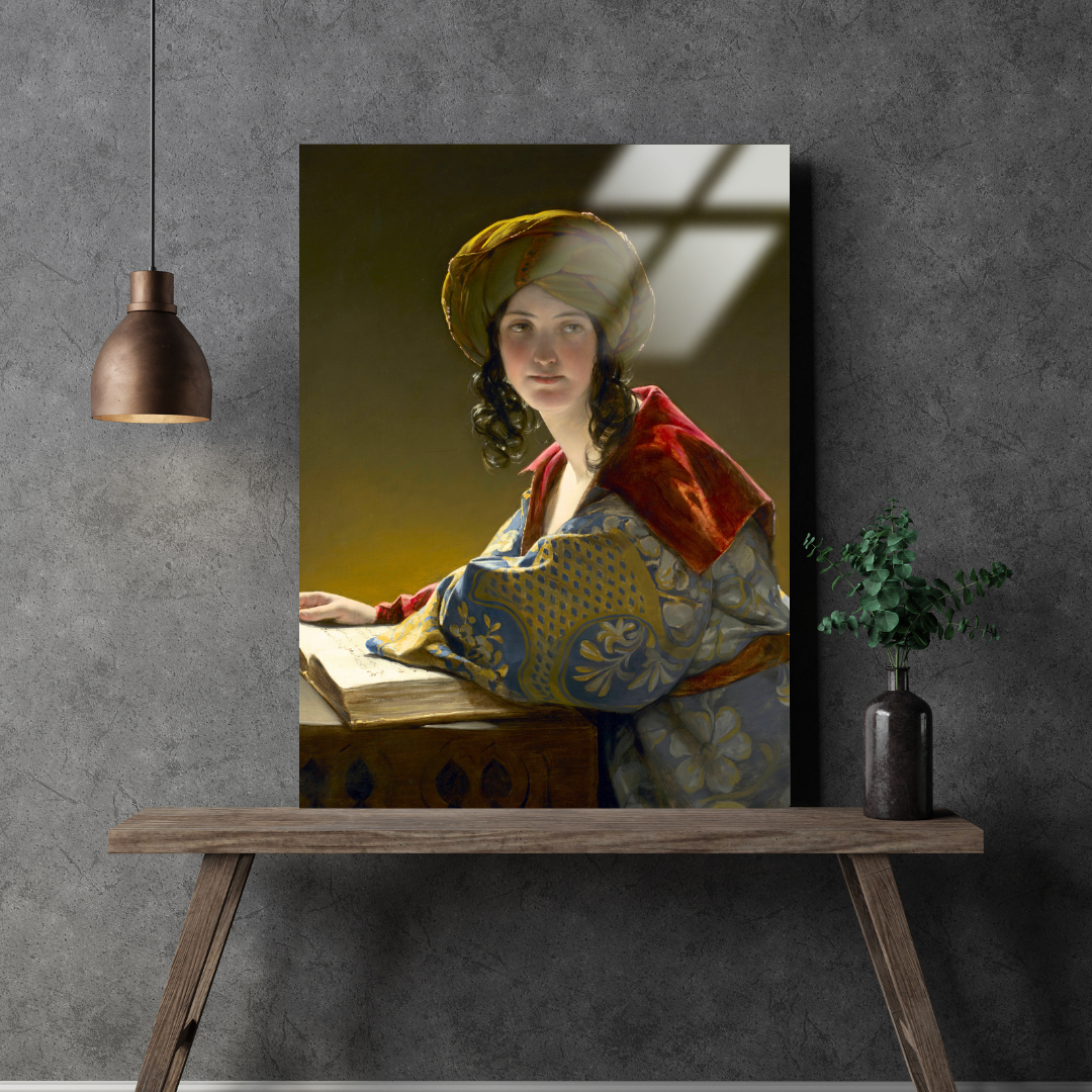 Doğulu Genç Kadın (The Young Eastern Woman) - Friedrich Amerling - Metal Poster & Tablo