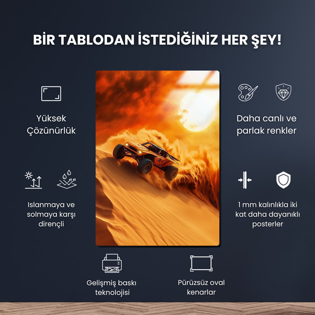 DuneBlaze 4X4 - Metal Poster & Tablo