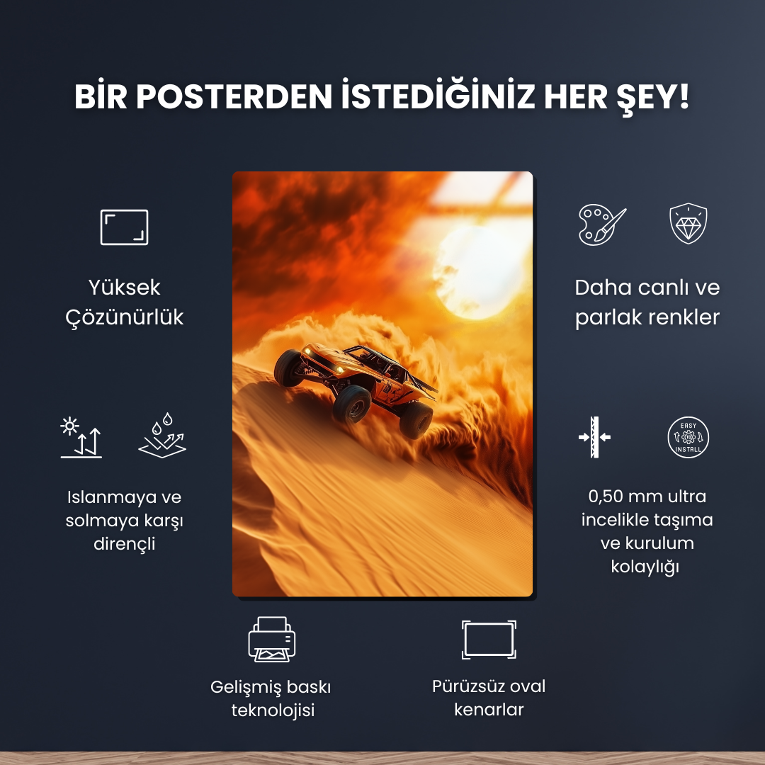 DuneBlaze 4X4 - Metal Poster & Tablo
