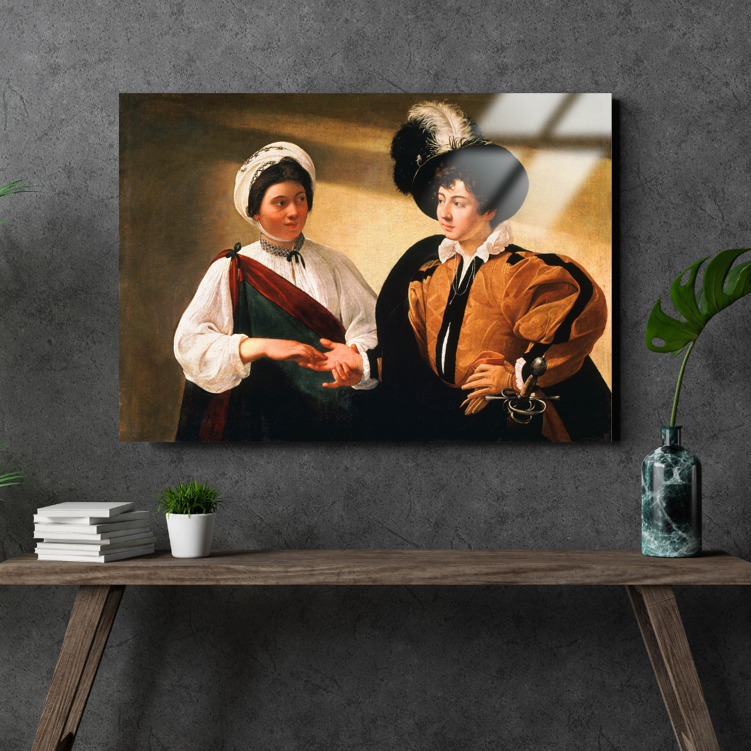 Falcı ( Fortune Teller) - Michelangelo Caravaggio - Metal Poster & Tablo