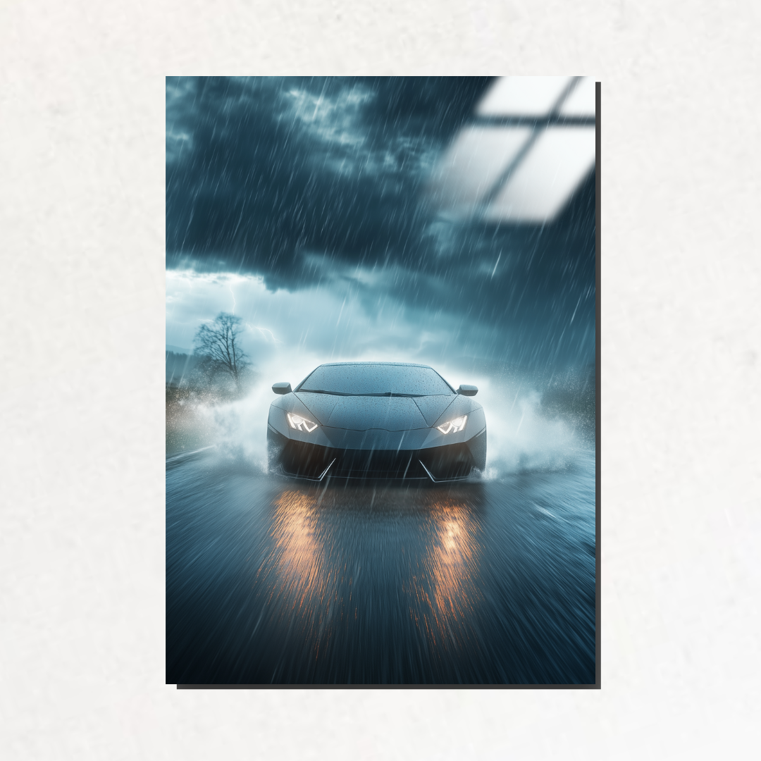 FiberStorm - Metal Poster & Tablo