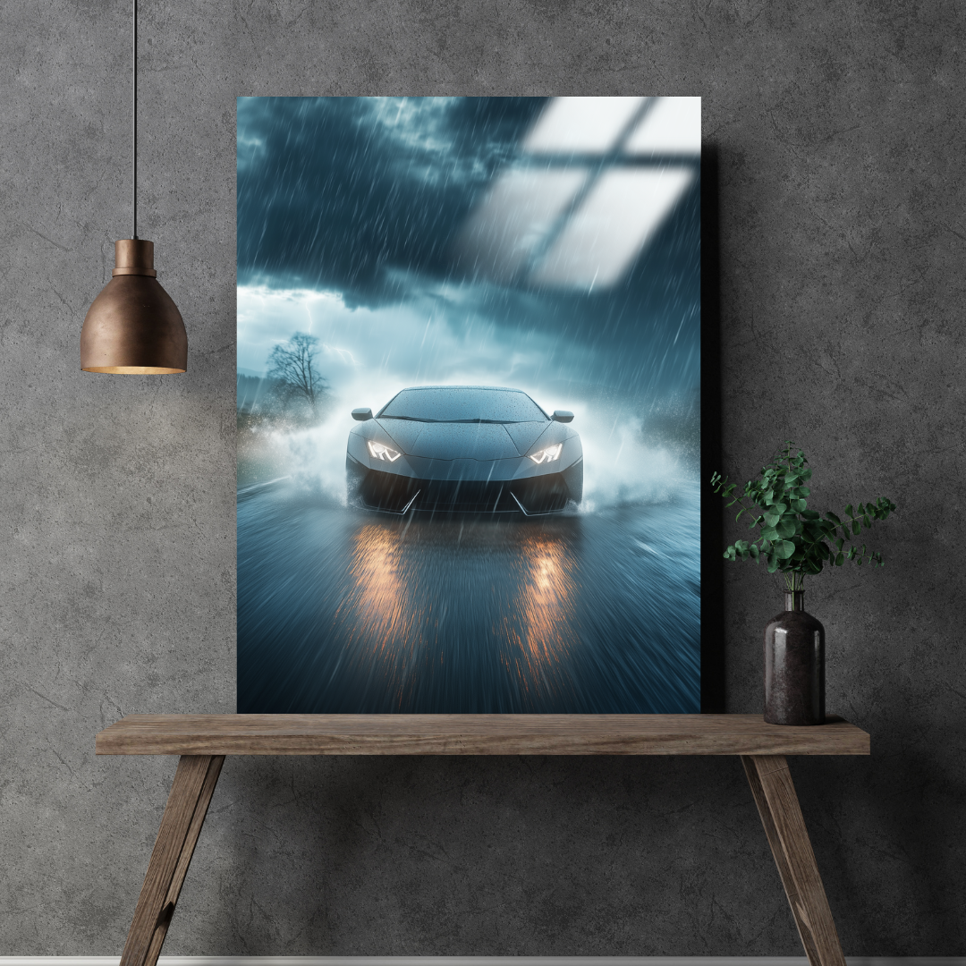 FiberStorm - Metal Poster & Tablo