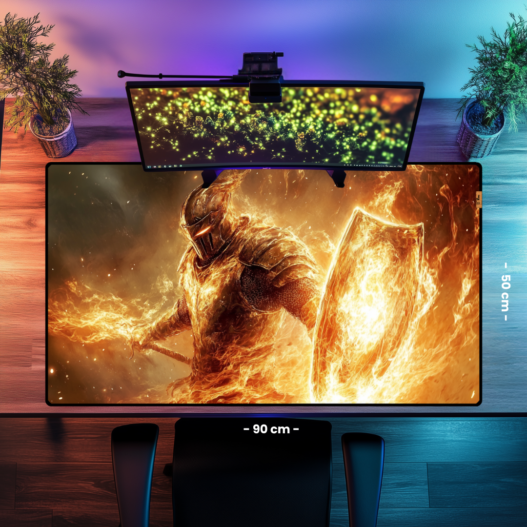Fire Knight - Mouse Pad & Masa Matı