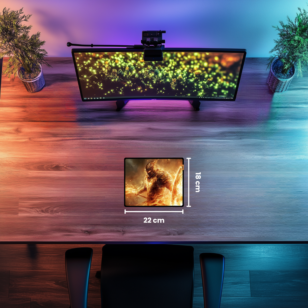 Fire Knight - Mouse Pad & Masa Matı