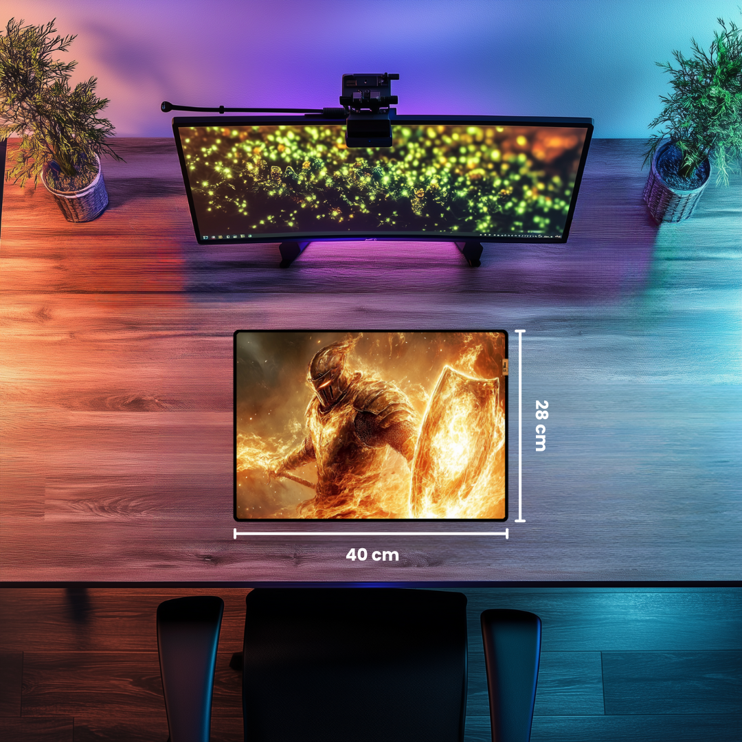 Fire Knight - Mouse Pad & Masa Matı