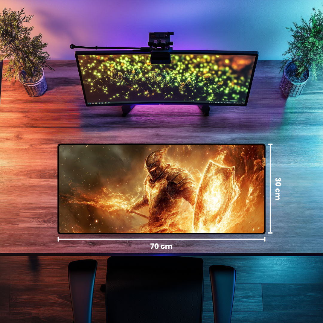 Fire Knight - Mouse Pad & Masa Matı