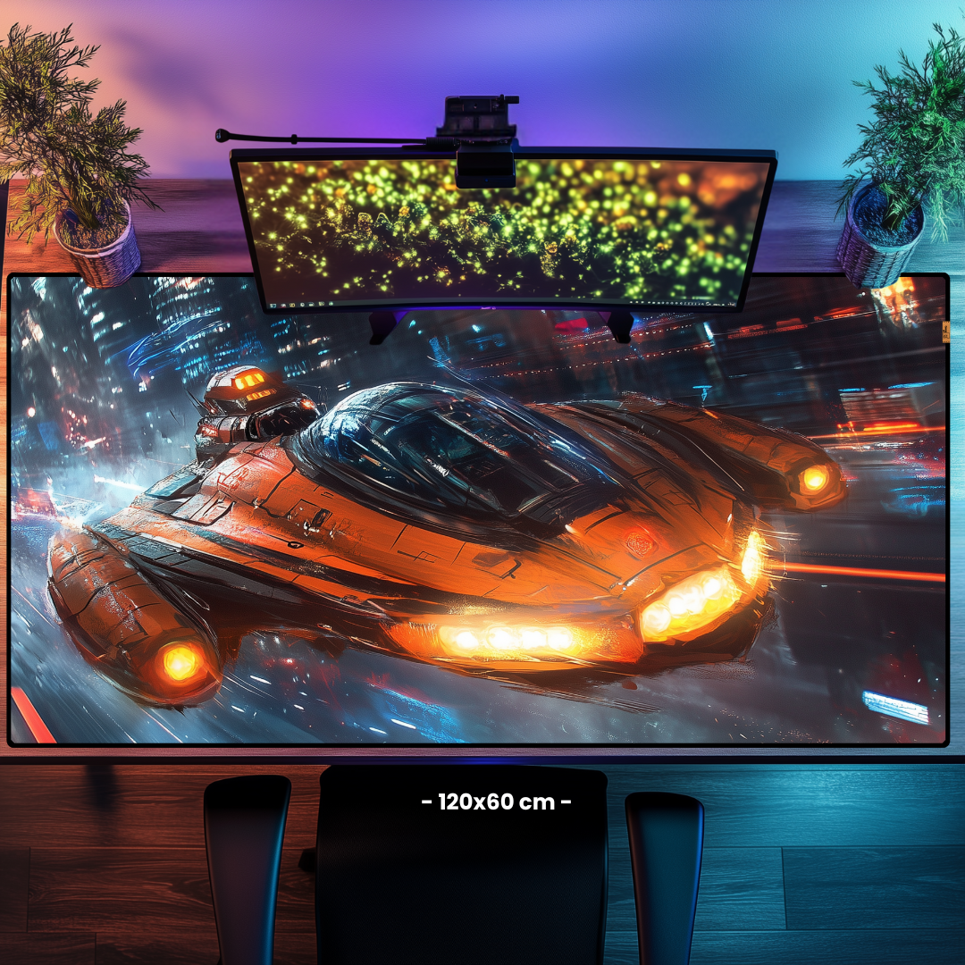 Flying Car - Mouse Pad & Masa Matı