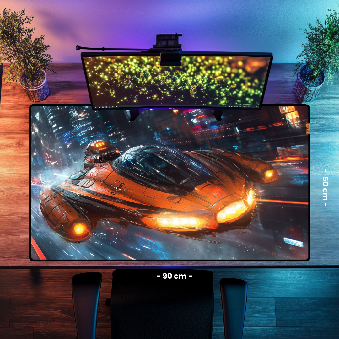 Flying Car - Mouse Pad & Masa Matı