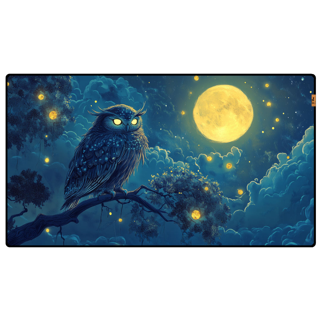 Gece Baykuş - Mouse Pad & Masa Matı