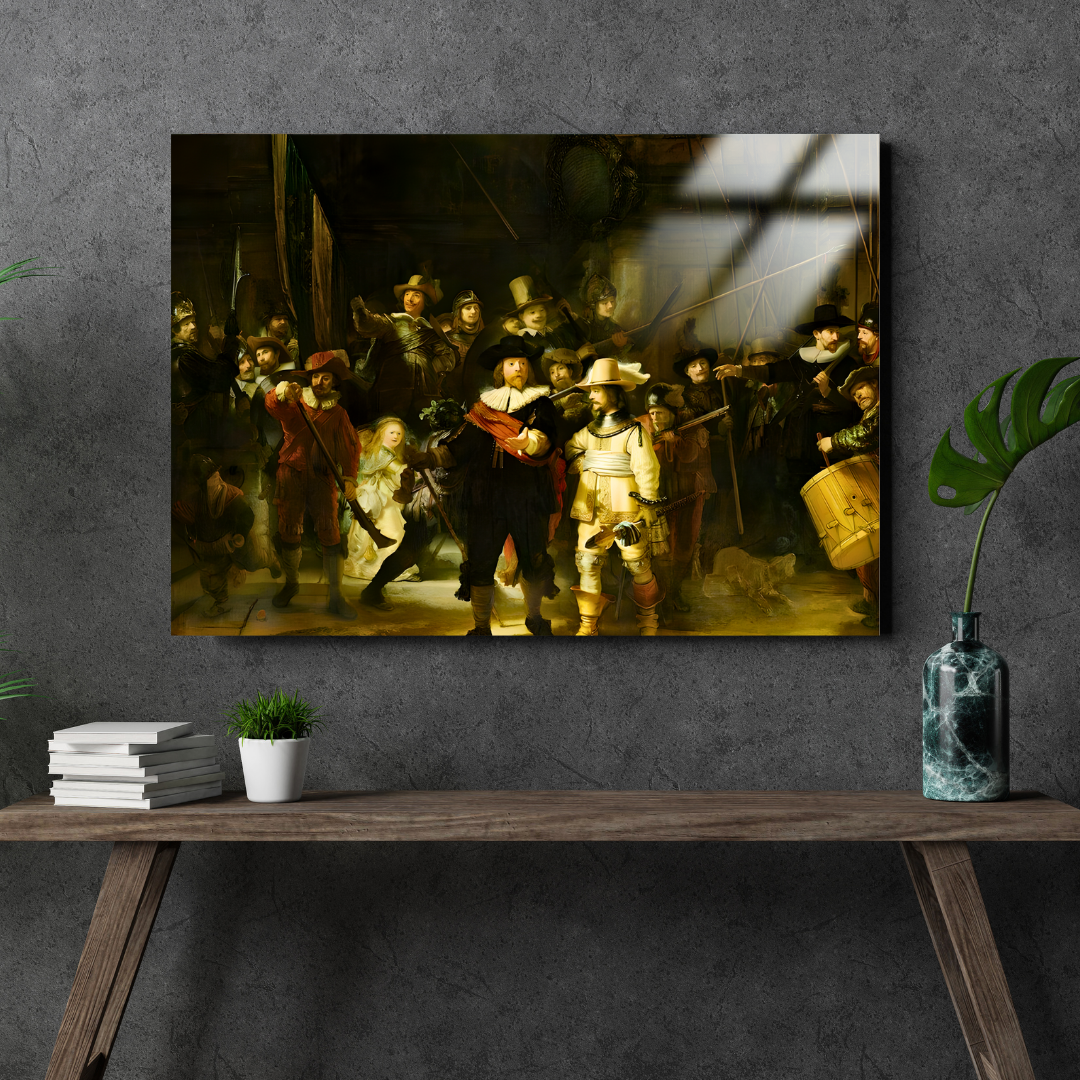 Gece Devriyesi (The Night Watch) - Rembrandt - Metal Poster & Tablo