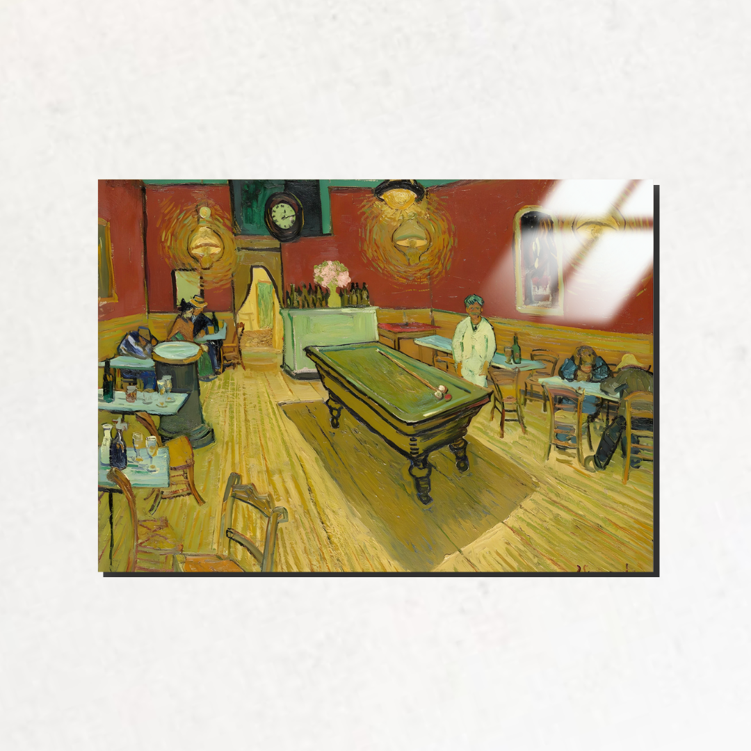 Gece Kahvesi (The Night Café) - Vincent van Gogh - Metal Poster & Tablo