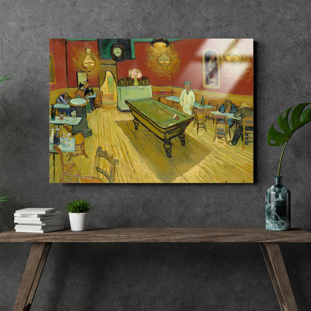 Gece Kahvesi (The Night Café) - Vincent van Gogh - Metal Poster & Tablo