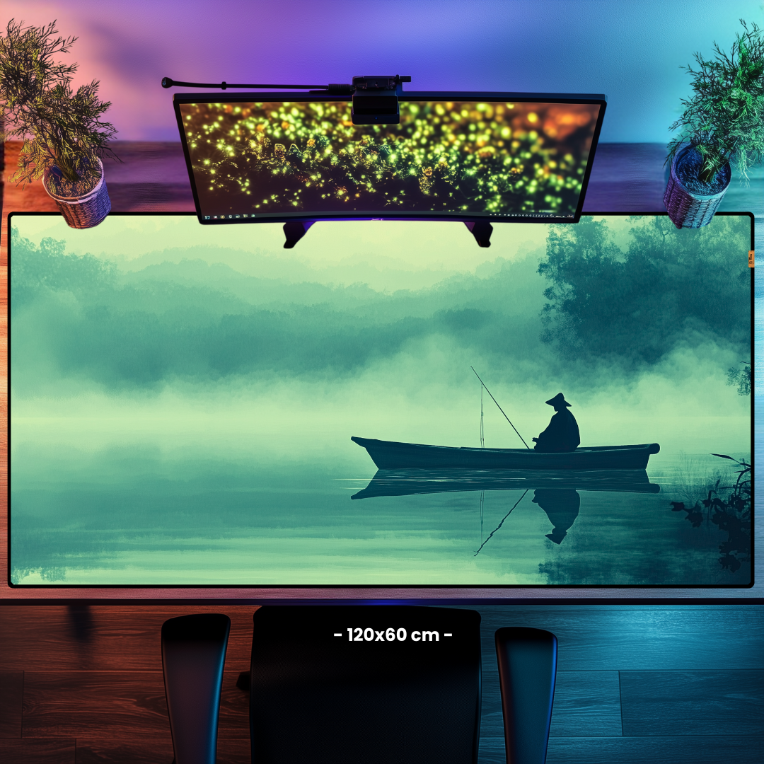Gölde Balıkçı - Mouse Pad & Masa Matı