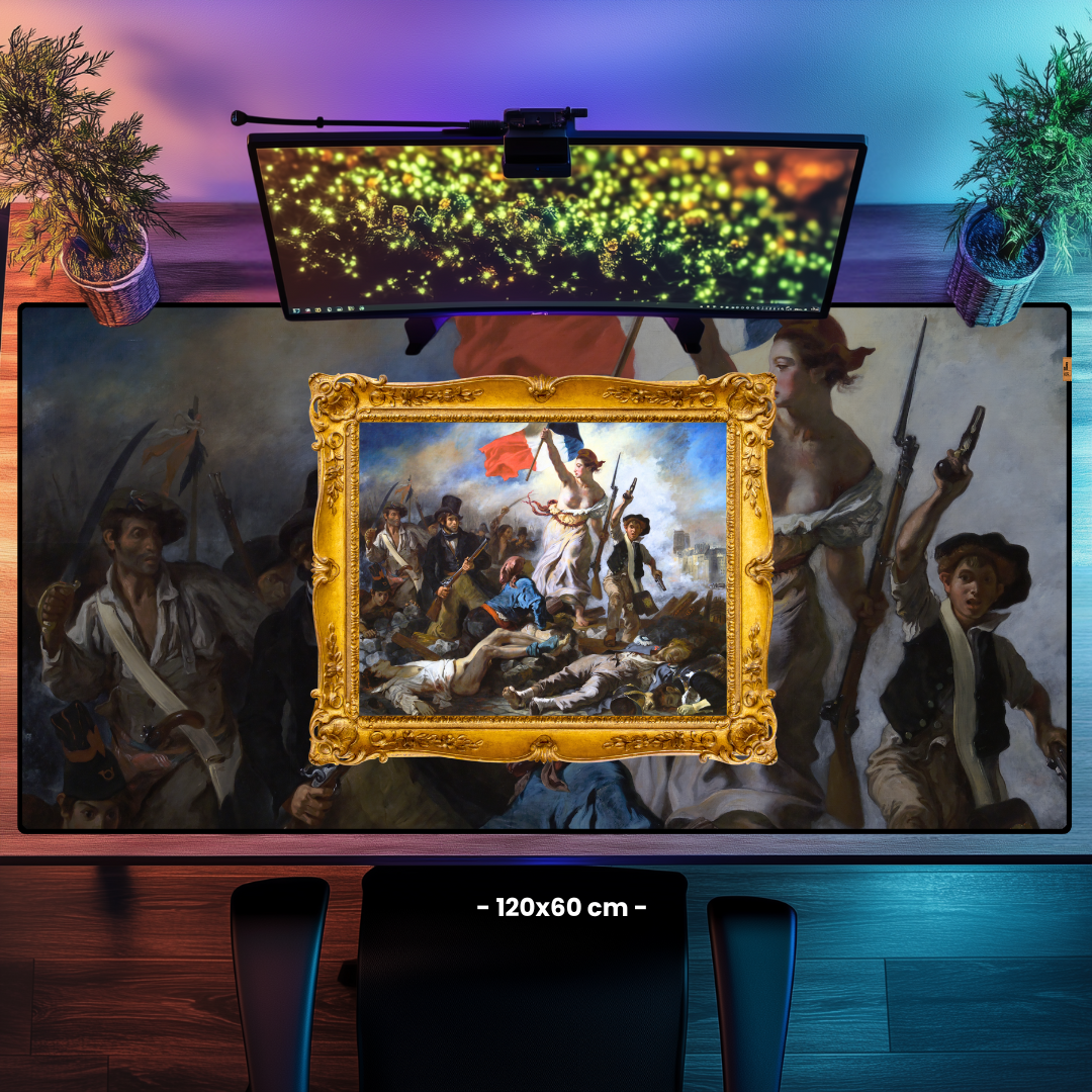 Halka Yol Gösteren Özgürlük (Liberty Leading the People) - Eugène Delacroix - Mouse Pad & Masa Matı