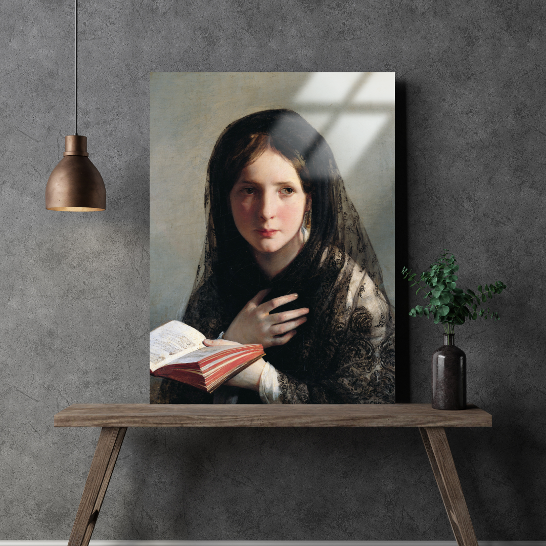 Hülyalara dalmak (Lost In Dreams) - Friedrich von Amerling - Metal Poster & Tablo
