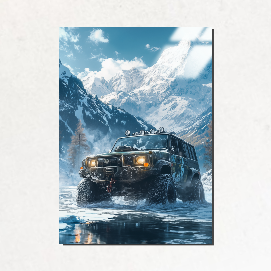 IceTrail X - Metal Poster & Tablo