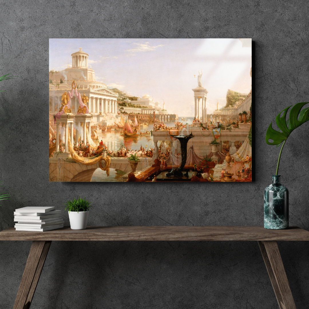 İmparatorluğun Rotası Tüketim (The Course of the Empire The Consummation) - Cole Thomas - Metal Poster & Tablo