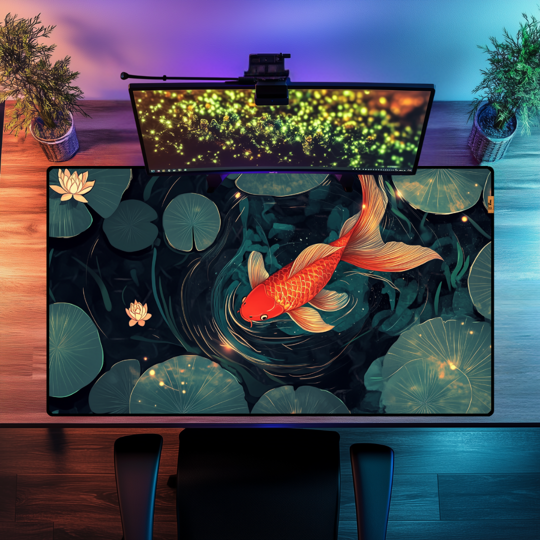 Japon Balığı - Mouse Pad & Masa Matı