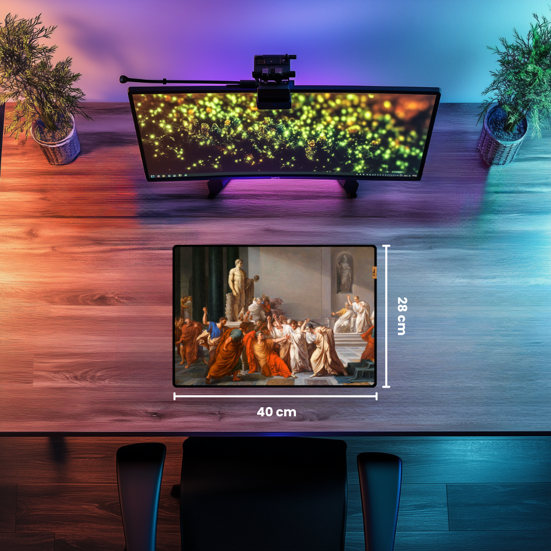 Julius Sezar'ın Suikastı (Assassination of Julius Caesar) - Vincenzo Camuccini - Mouse Pad & Masa Matı