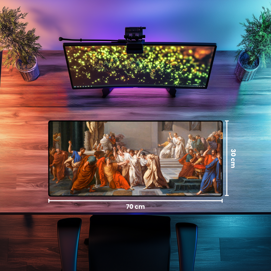 Julius Sezar'ın Suikastı (Assassination of Julius Caesar) - Vincenzo Camuccini - Mouse Pad & Masa Matı