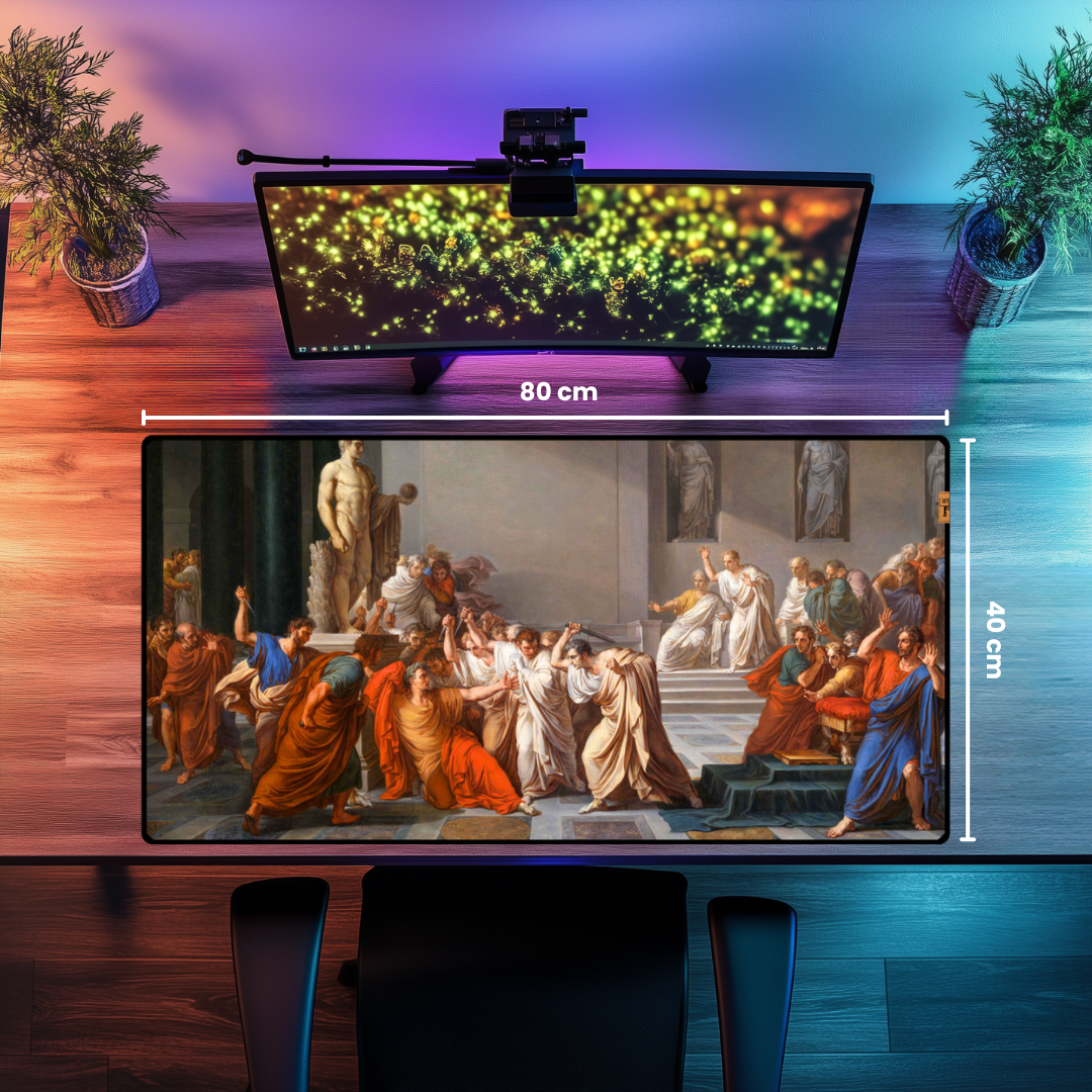 Julius Sezar'ın Suikastı (Assassination of Julius Caesar) - Vincenzo Camuccini - Mouse Pad & Masa Matı