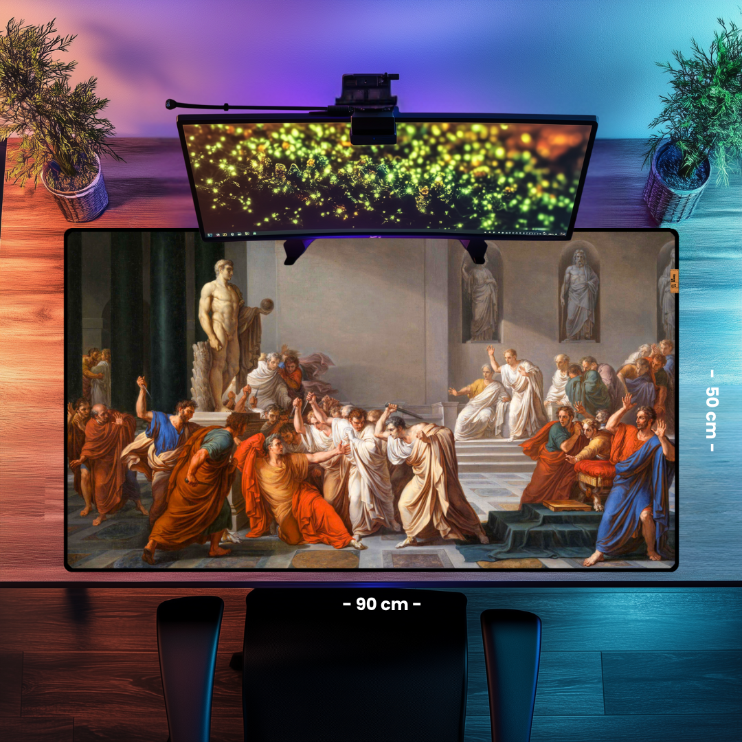 Julius Sezar'ın Suikastı (Assassination of Julius Caesar) - Vincenzo Camuccini - Mouse Pad & Masa Matı