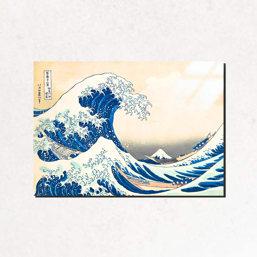 Kanagawa Açıklarındaki Büyük Dalga (The Great Wave off Kanagawa) - Katsushika Hokusai - Metal Poster & Tablo