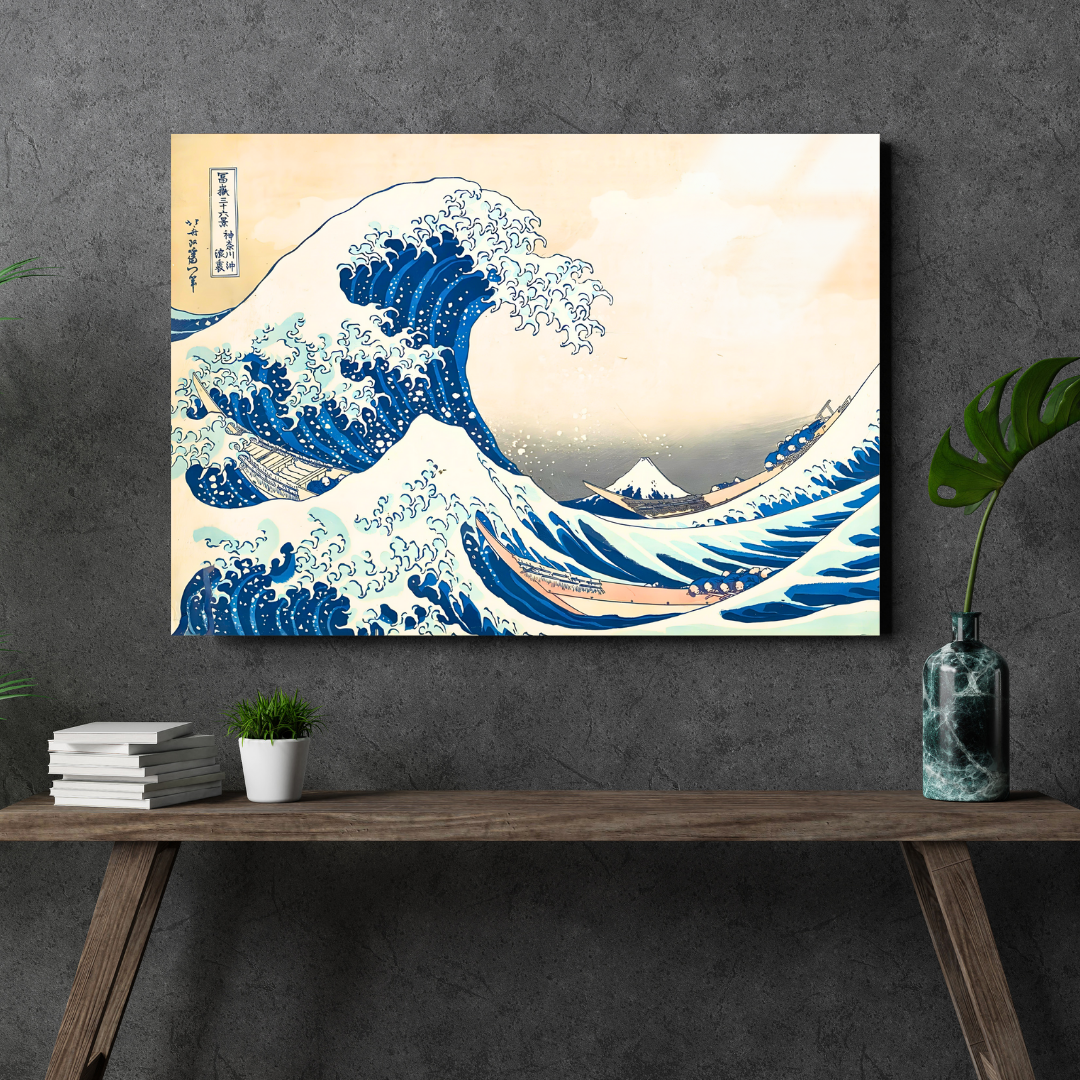 Kanagawa Açıklarındaki Büyük Dalga (The Great Wave off Kanagawa) - Katsushika Hokusai - Metal Poster & Tablo