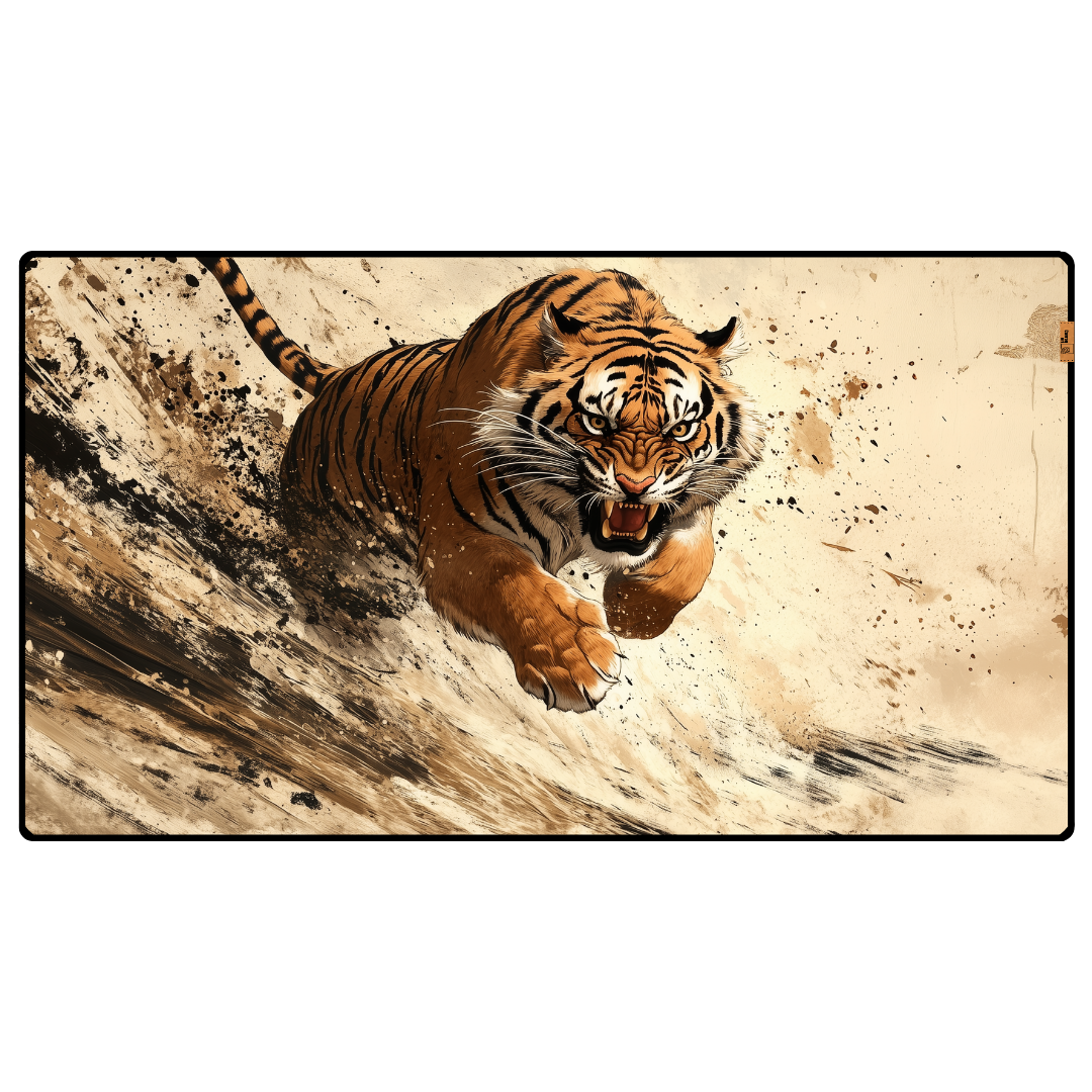 Saldırı Halinde Kaplan - Mouse Pad & Masa Matı