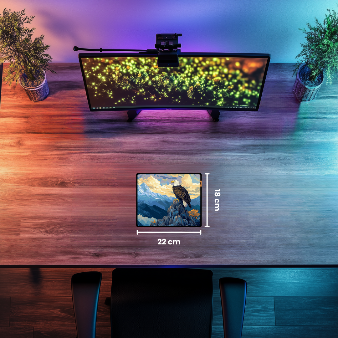 Kel Kartal - Mouse Pad & Masa Matı