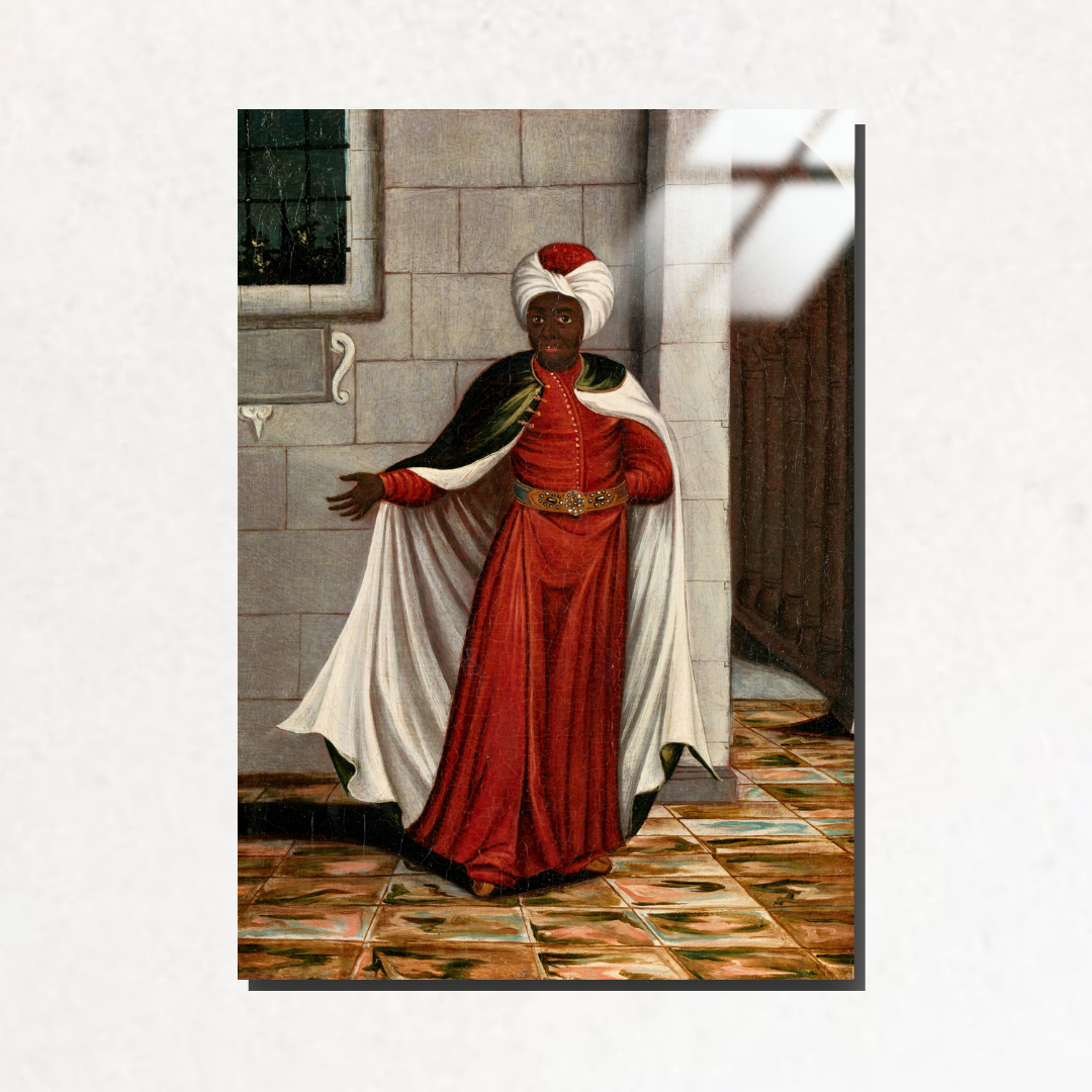 Kızlar Ağası, Sultanın Kara Hadımlarının Başı (The Kislar Aghassi, Chief of the Black Eunuchs of the Sultan) - Jean Baptiste Vanmour - Metal Poster & Tablo