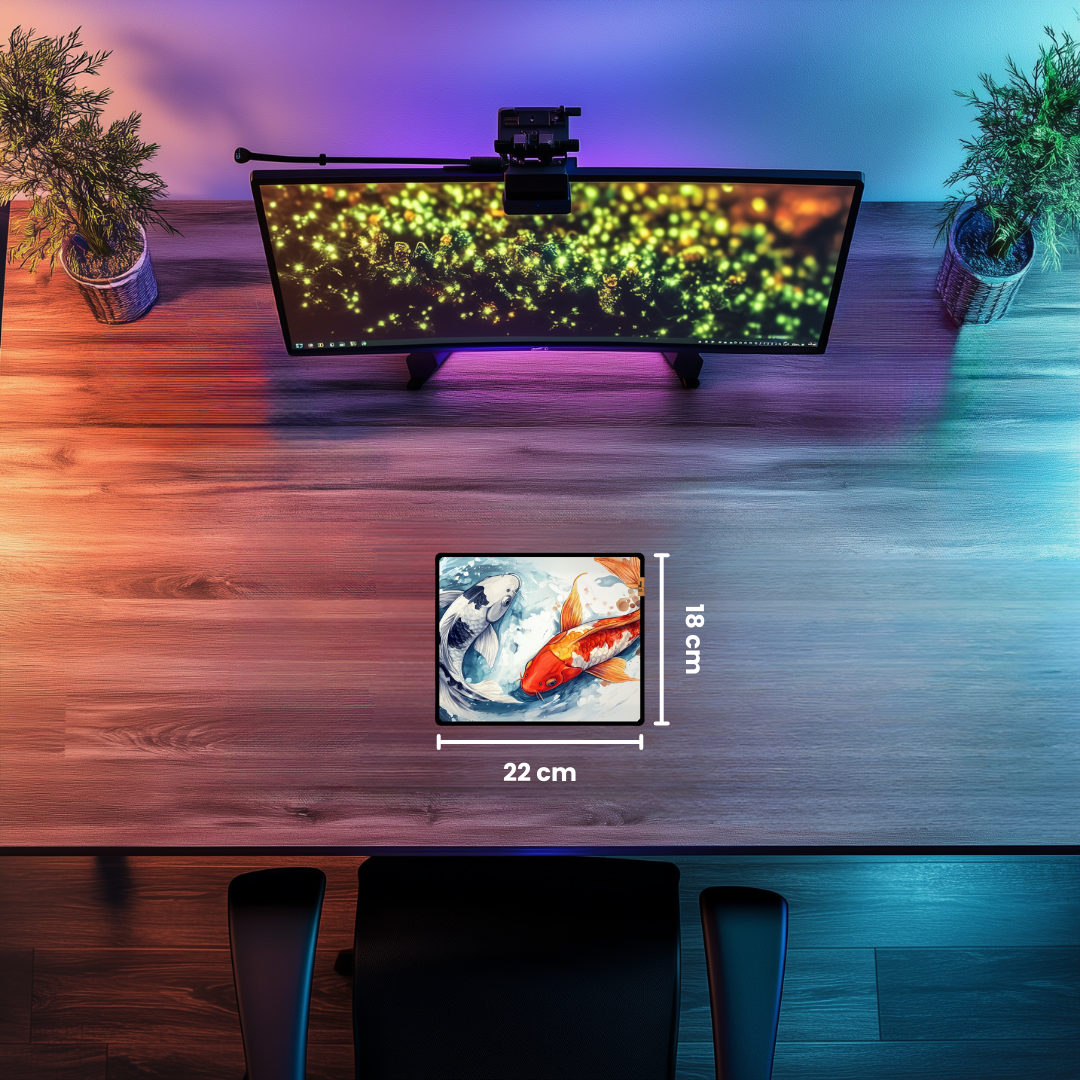 Koi Balıkları - Mouse Pad & Masa Matı