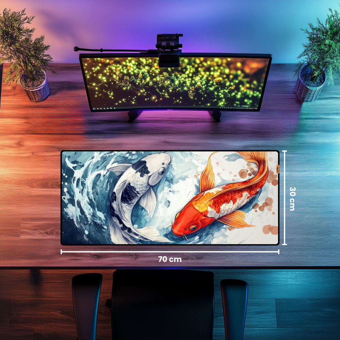 Koi Balıkları - Mouse Pad & Masa Matı