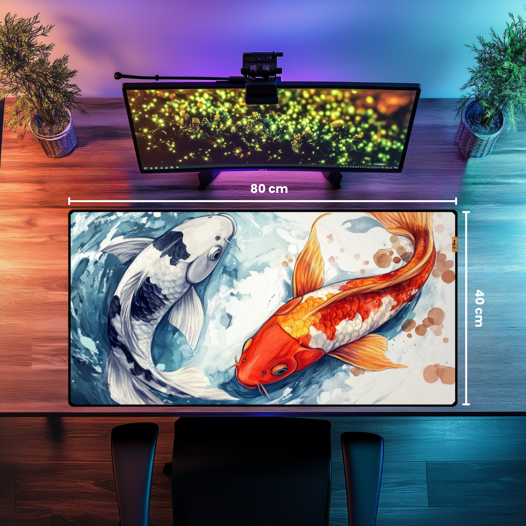 Koi Balıkları - Mouse Pad & Masa Matı