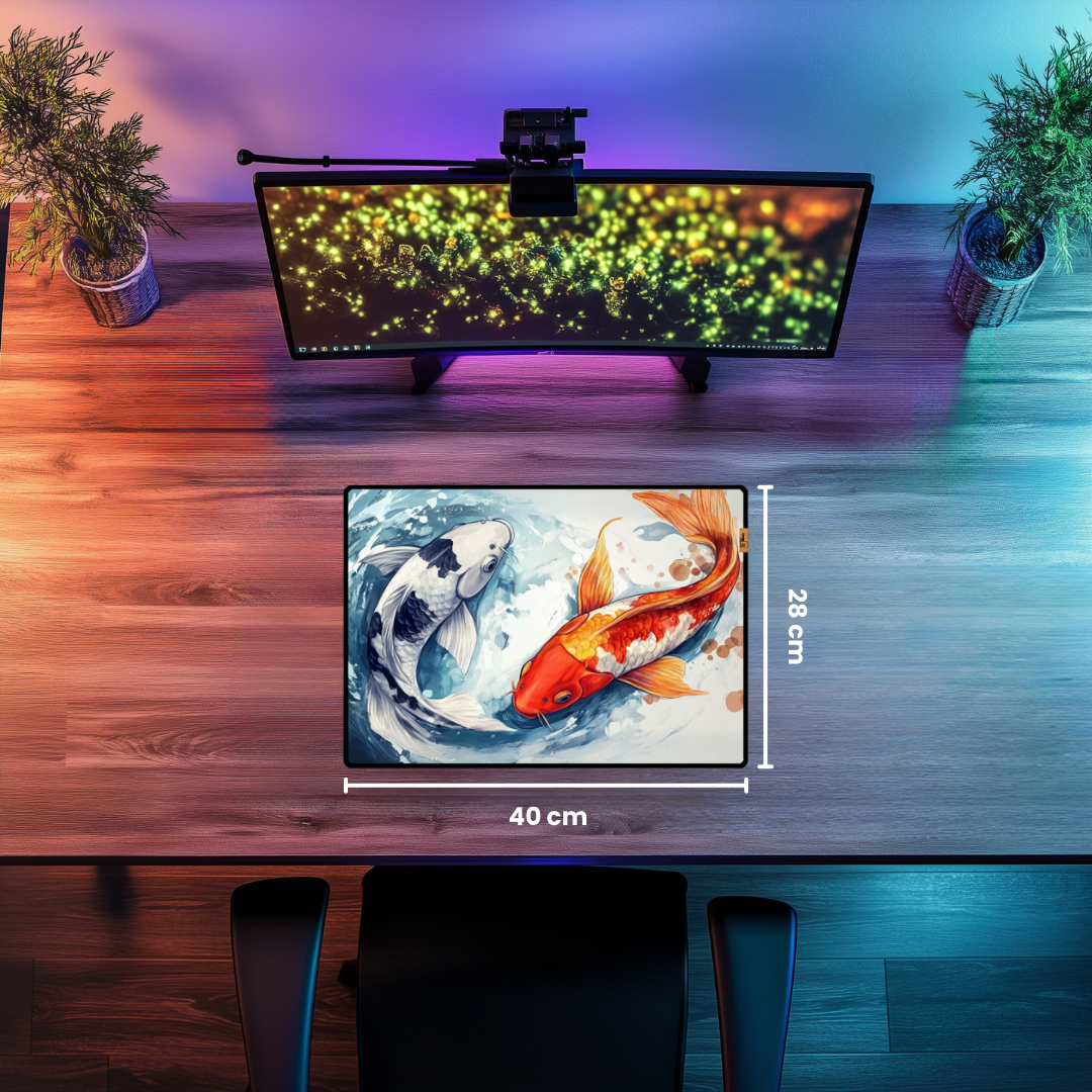 Koi Balıkları - Mouse Pad & Masa Matı