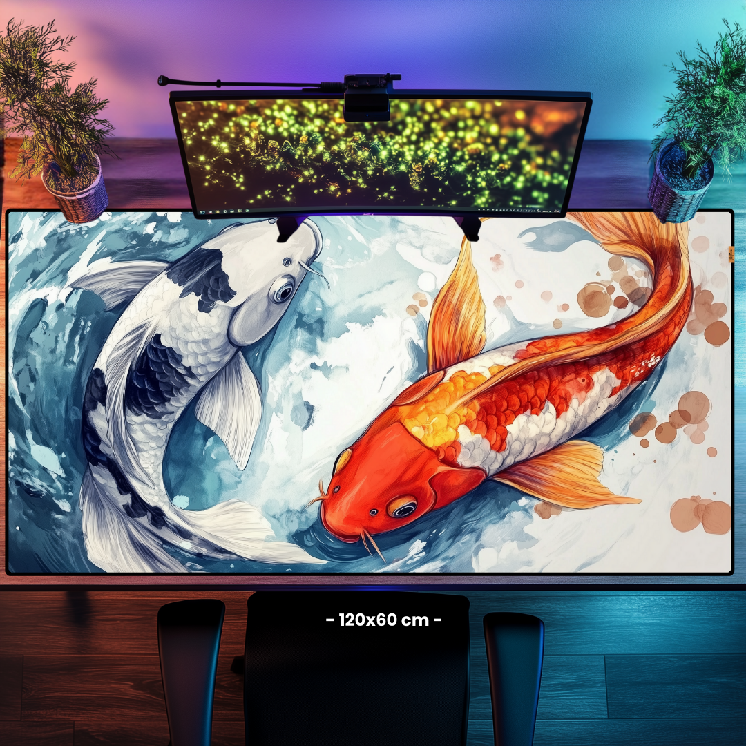Koi Balıkları - Mouse Pad & Masa Matı