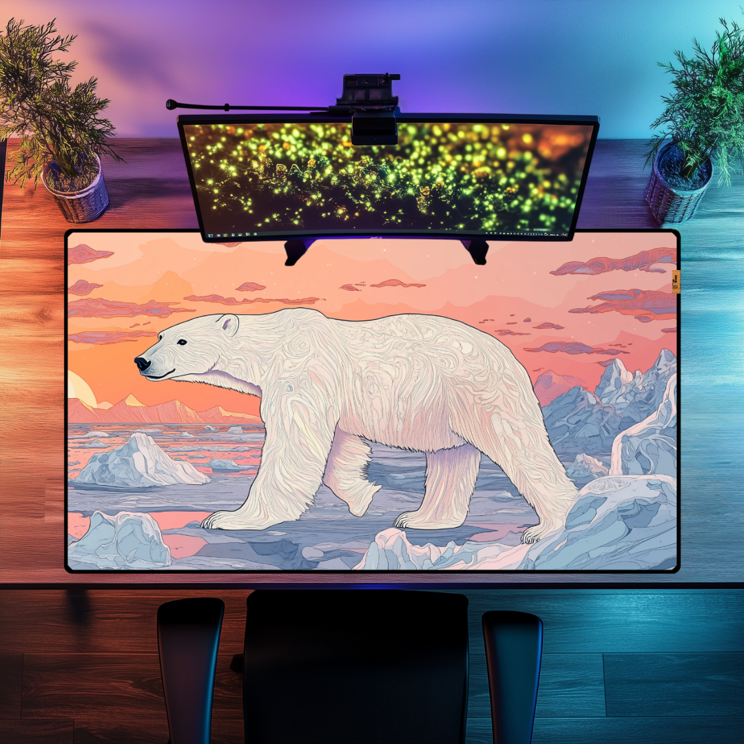 Kutup Ayısı - Mouse Pad & Masa Matı