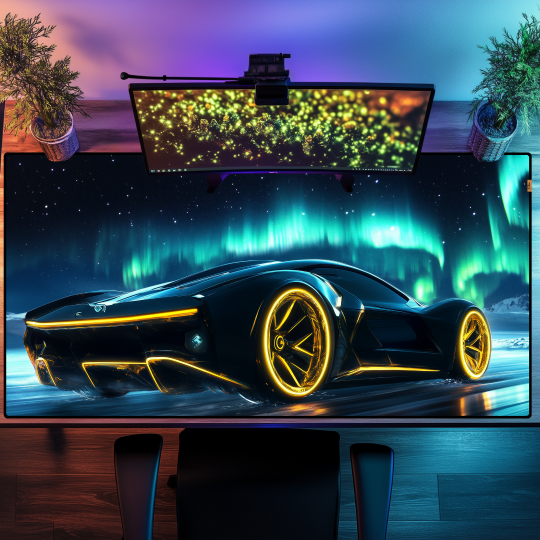 Kuzey Işıklarının Altında - Mouse Pad & Masa Matı