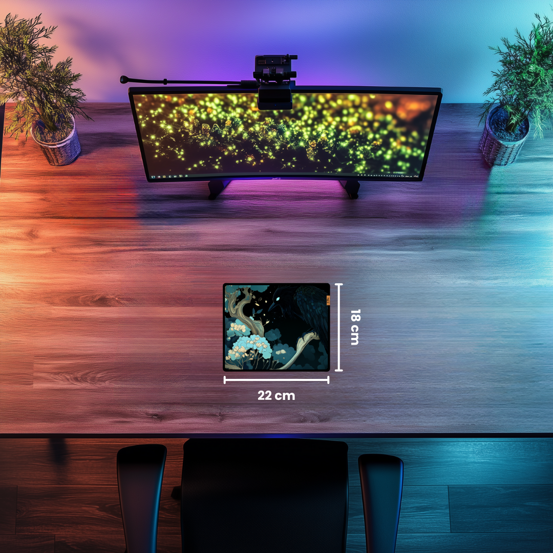 Kuzgun - Mouse Pad & Masa Matı