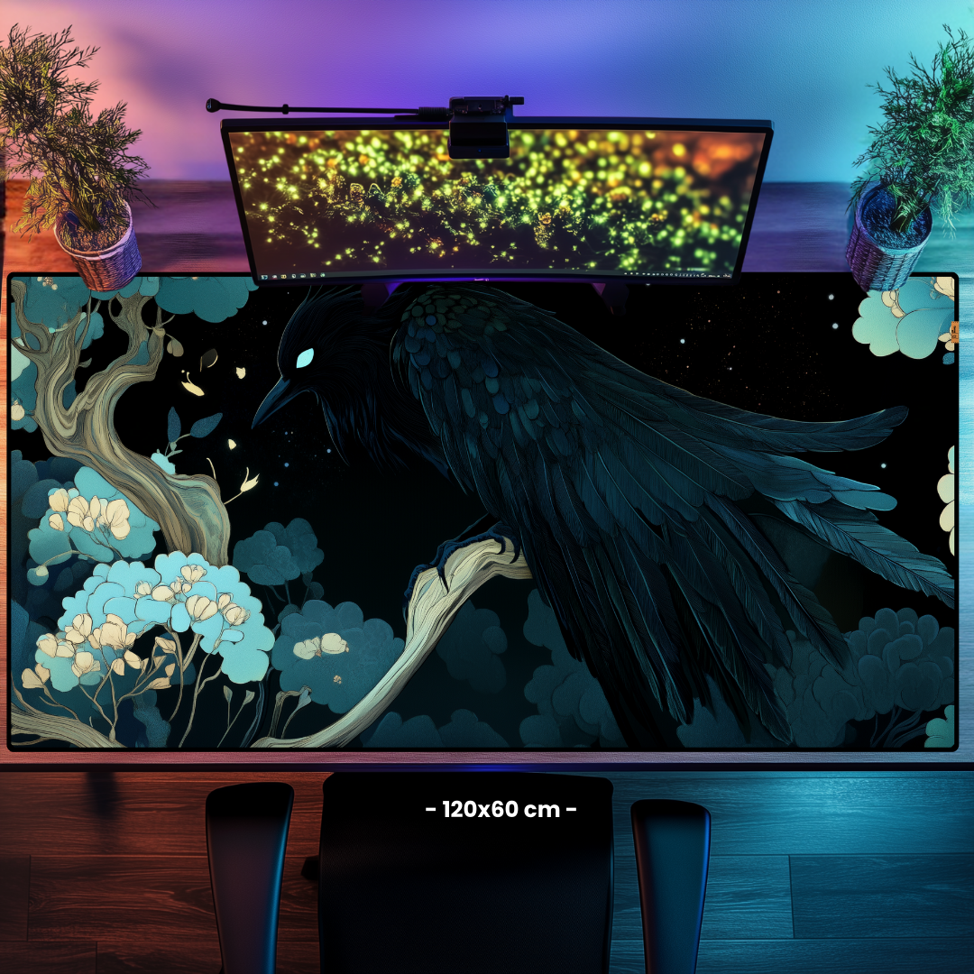 Kuzgun - Mouse Pad & Masa Matı