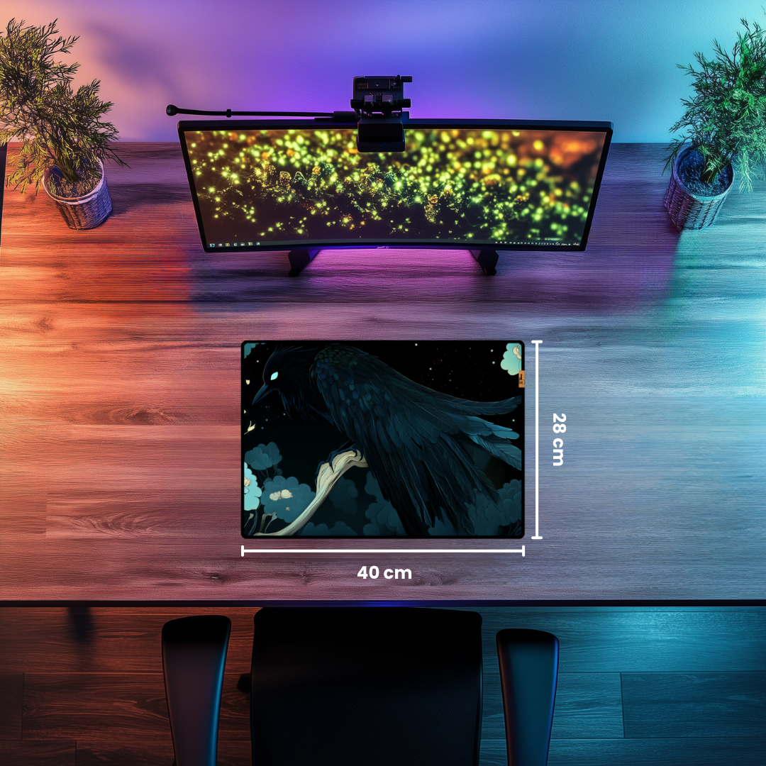Kuzgun - Mouse Pad & Masa Matı